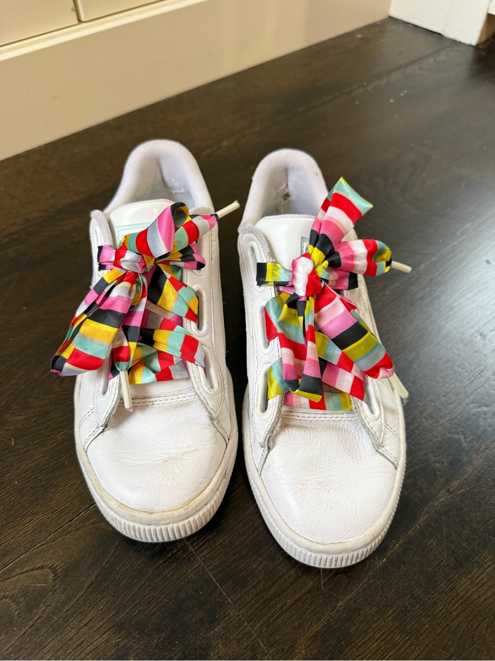 Puma Sneakers with Colorful Ribbon Laces